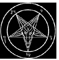 The inverted pentagram of the Black Mass